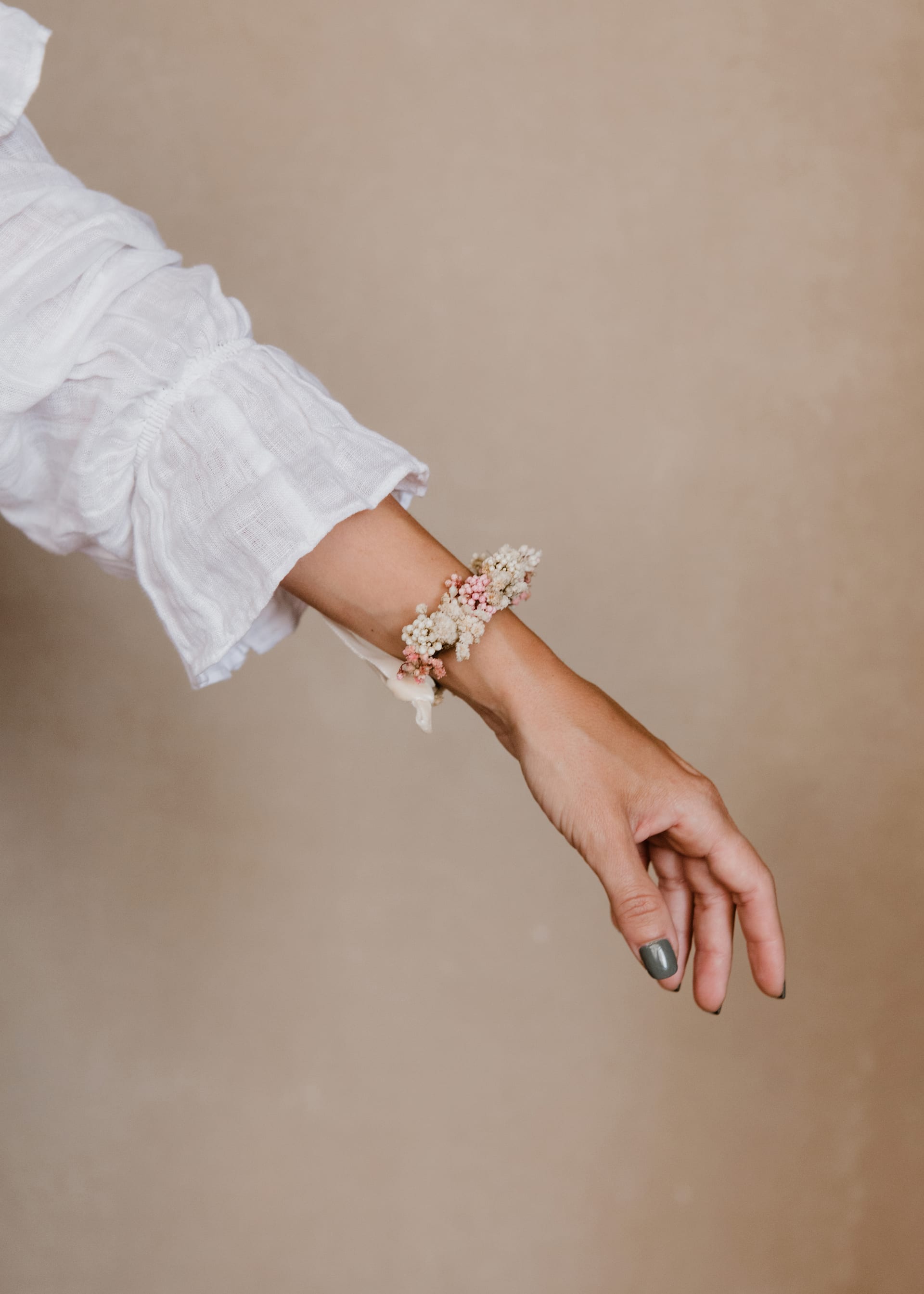PULSERA FLORES PRESERVADAS PANICULATA