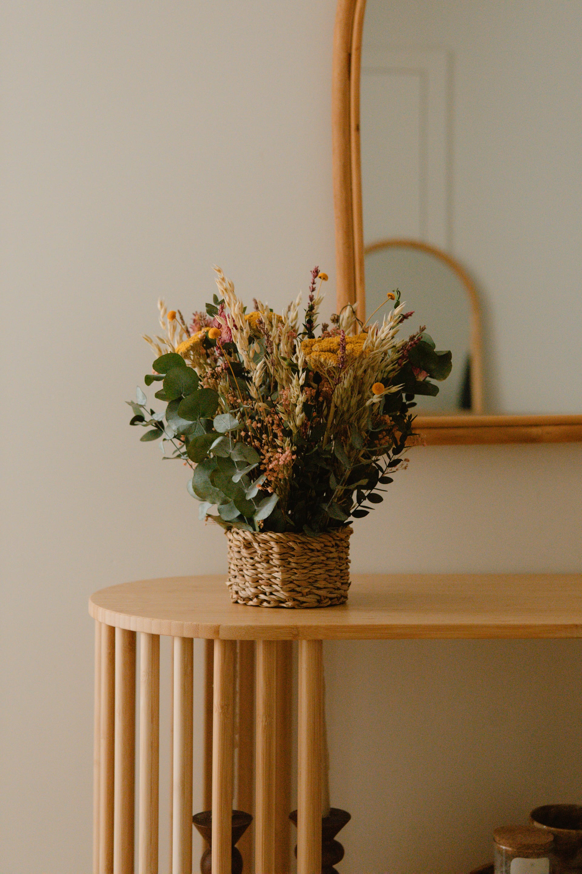 CESTA SILVESTRE DE FLORES PRESERVADAS