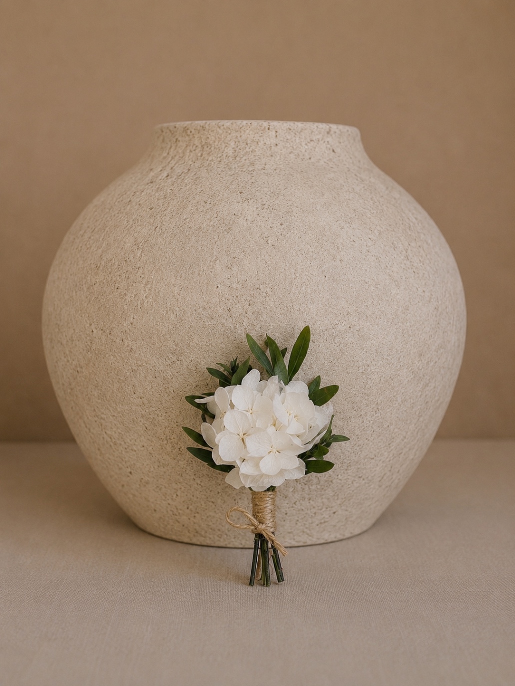 PRENDIDO HORTENSIA BLANCA Y LENTISCO